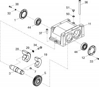 Altrad Belle RPX 35 Compactor Plate Spare Parts - Gearbox Assembly 2 (Up To Serial No. 161205099049)